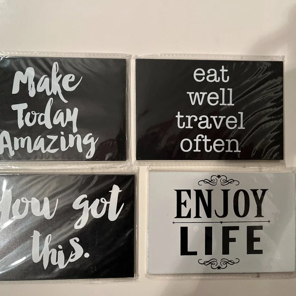 Inspirational Wooden Postcards (So Much Fun!) (Set of‎ 4) (p/s)